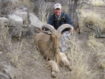 Rick Vernon with his Southern NM ram!