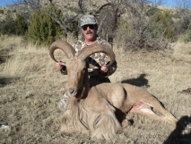 Guy Melloy with his Southern NM ram!