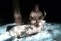 Jennifer Morgan's first archery Mule Deer in Southern New Mexico.