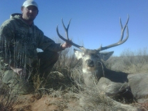 Gary Ray with the deer he harvested in GMU 31 during the January bow hunt. Nice job Gary!