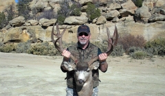 James Waters of Oklahoma with his GMU 2B rifle deer.