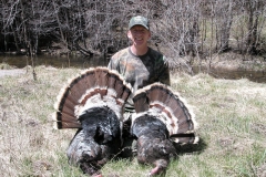 Mark Jones with a pair of Merriam’s he took in Northern New Mexico.