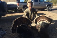 Brandon Sanchez with two birds he got on the third day. Congrats on the double Brandon!