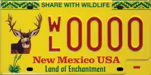 For those looking for a quick, inexpensive way to support wildlife conservation in New Mexico, the Department of Game and Fish has the solution: the new mule deer Share with Wildlife license plate.  New Mexico Wildlife magazine, NMDGF.