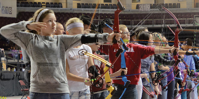 Competition at NASP State Tournament, New Mexico Department of Game and Fish