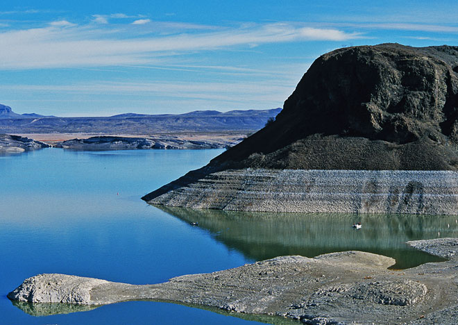 2002, another low-water year. Photo: Martin Frentzel. New Mexico Wildlife magazine, Vol-49, Num-3 Fall 2004. (Making Tracks: A Century of Wildlife Management. (History of the New Mexico Department of Game and Fish).