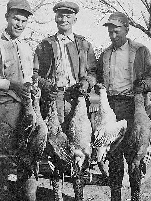 Goose hunters at Lake McMillan. Photo: NMDGF. New Mexico Wildlife Magazine, Vol-48, Num-1 Spring 2003. (Making Tracks: A Century of Wildlife Management. (History of the New Mexico Department of Game and Fish).