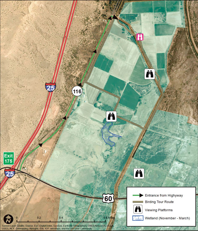 Bernardo Wildlife Management Area. NMDGF map. New Mexico Wildlife magazine Spring 2017 Vol60, Num1, New Mexico Department of Game and Fish.