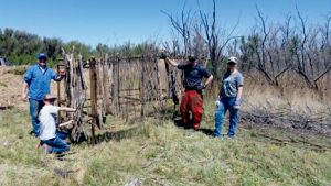 Wetlands on La Joya Wildlife Management Area. Left: Staff and volunteers assemble a youth hunting blind on Bernardo Wildlife Management Area. Department photos by Ryan Darr. New Mexico Wildlife magazine Winter 2018 Vol61, Num1, New Mexico Department of Game and Fish.