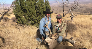 In 2019, I was lucky enough to draw a mule deer tag. My dad and I covered many miles on horseback and hiking through remote country. Dressed in jeans and plain cloths, we saw and were within 100 yards of several hundred mule deer, turkey, coyotes, bighorn sheep, red fox, quail, numerous raptors and songbirds. On day nine of the hunt I was able to harvest this beautiful mule deer buck, getting within 70 yards before getting a good shot. Photo courtesy of Tristanna Bickford.